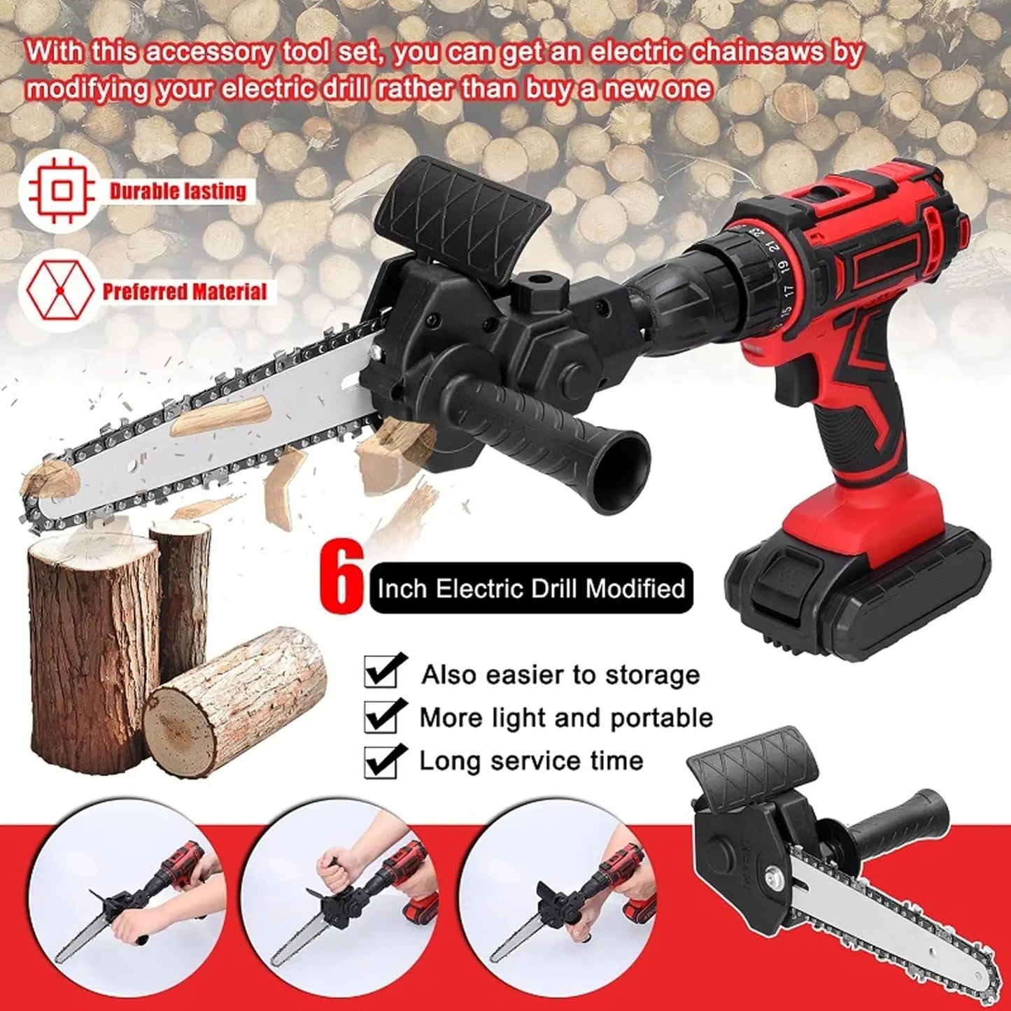 4/6-inch household mini electric drill to electric saw