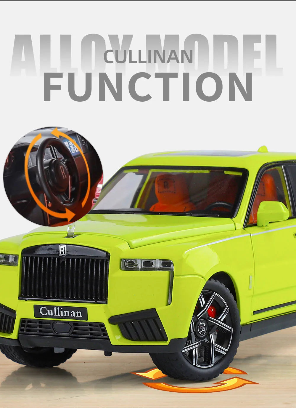 1/24 2025 Rolls Royce SUV Cullinan Alloy Luxury Car Model