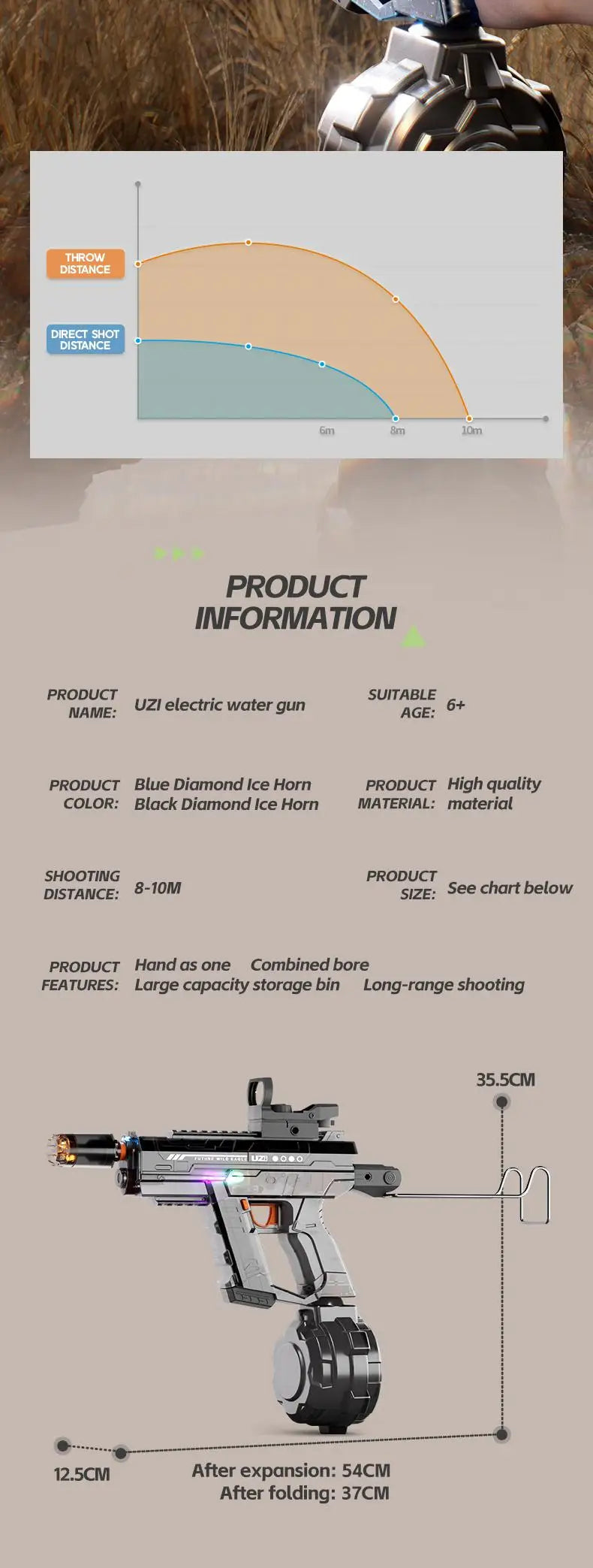 UZI Electric Water Gun Toys
