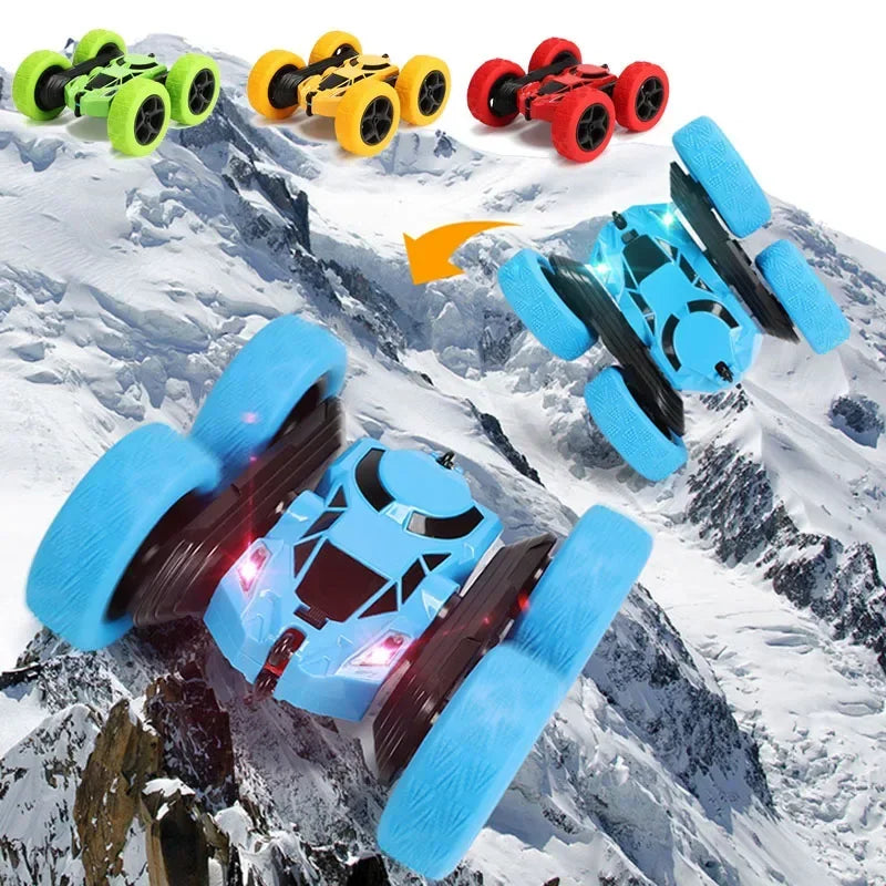RC Stunt Car Children Double Sided Flip Remote Control 360 Rotation