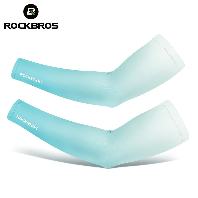 ROCKBROS Bicycle Arm Sleeves Ice Silk Sun UV Protection