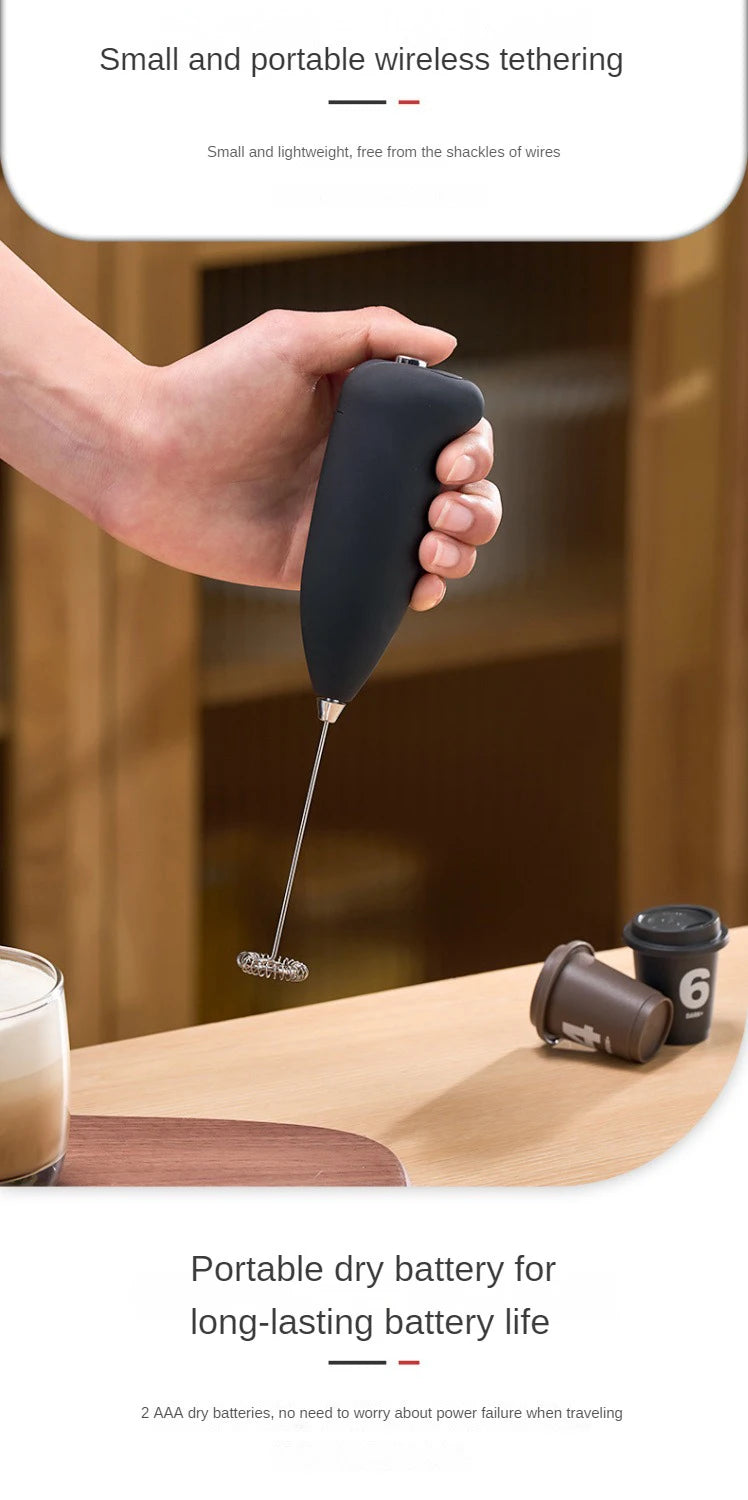 Electric Milk Frother Handheld Mixer Coffee Foamer Egg Beater Cappuccino Stirrer