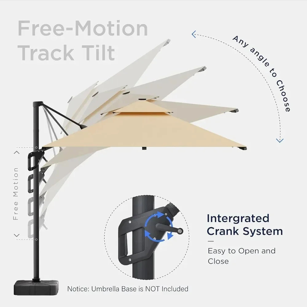 10 FT Cantilever Outdoor Patio Umbrellas