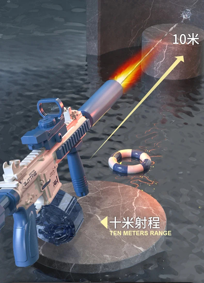 Electric Water Gun M416 Pistol Shooting Lighting Toy Gun