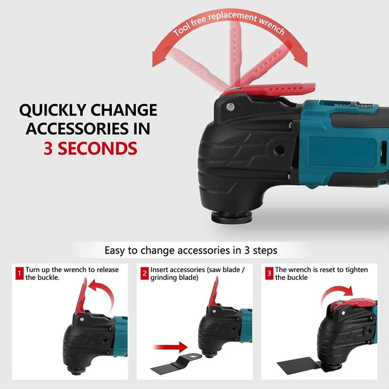 170W Electric Cordless Oscillator