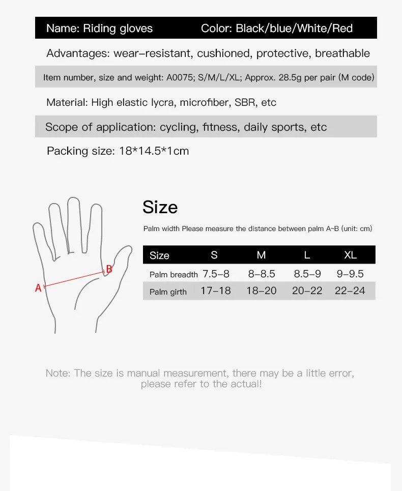 Breaking Wind Cycling Half Finger Gloves