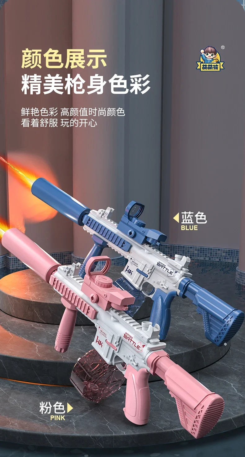 Electric Water Gun M416 Pistol Shooting Lighting Toy Gun
