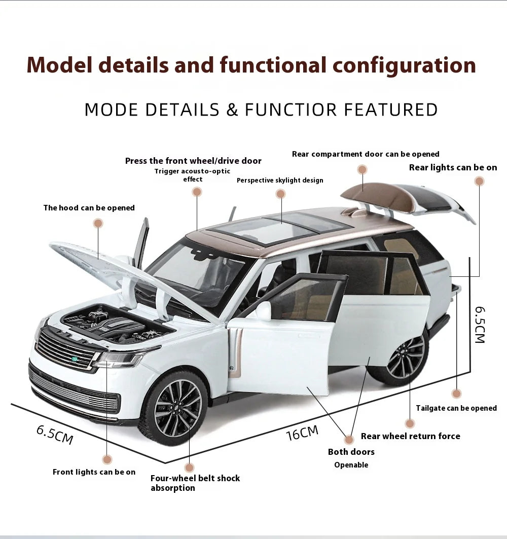 1:32 Land Rover Range Rover SV2022 SUV Diecast Alloy Model