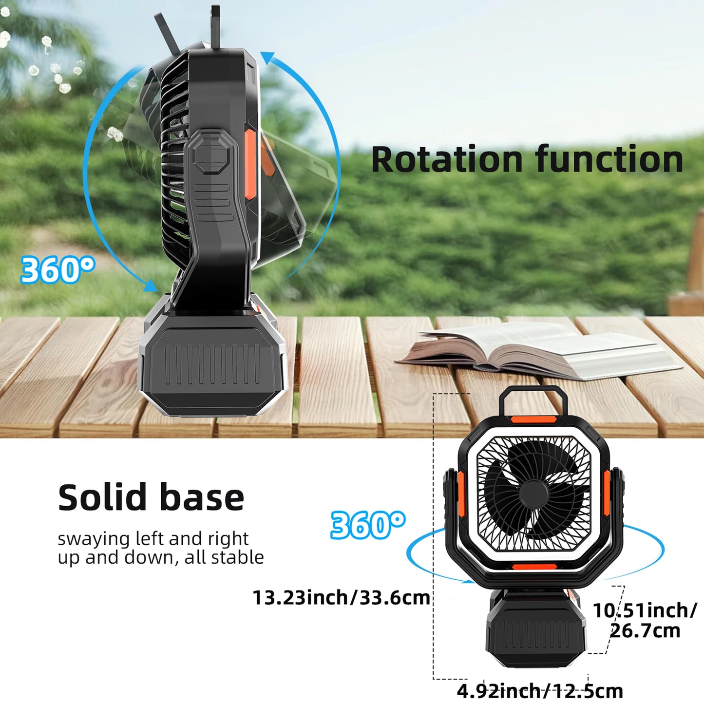 Camping Fan 40000mAh Battery Powered Fan