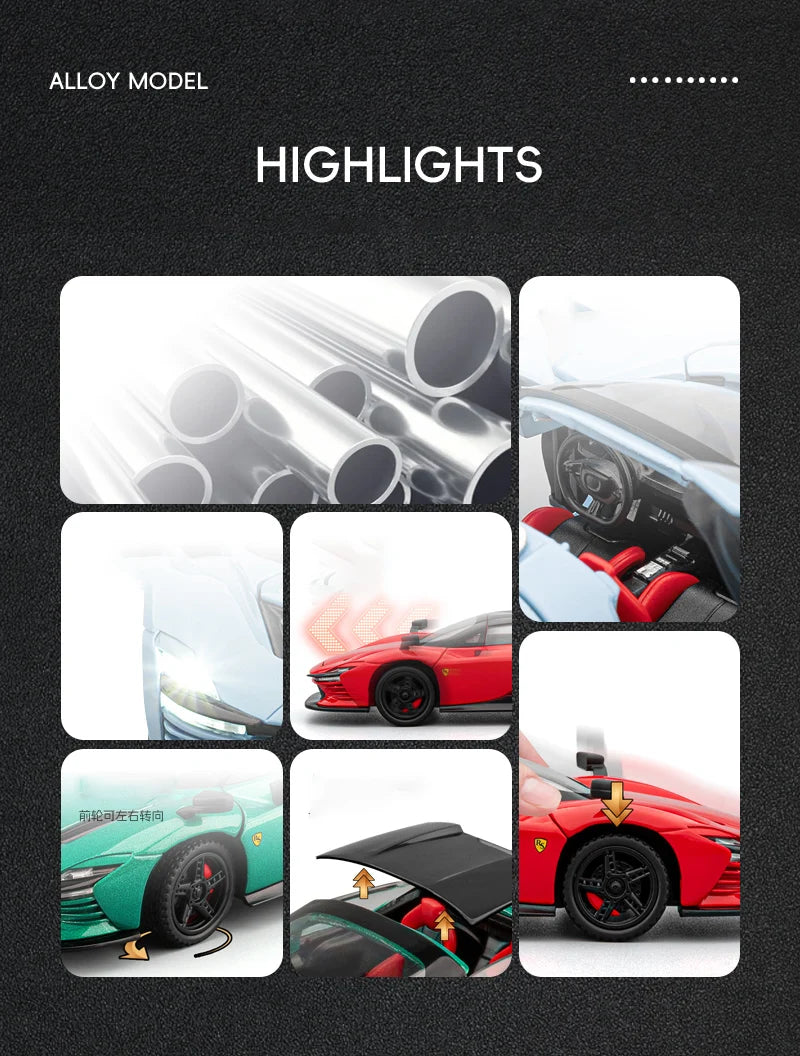 1:32 SP3 Daytona Alloy Sports Car Model