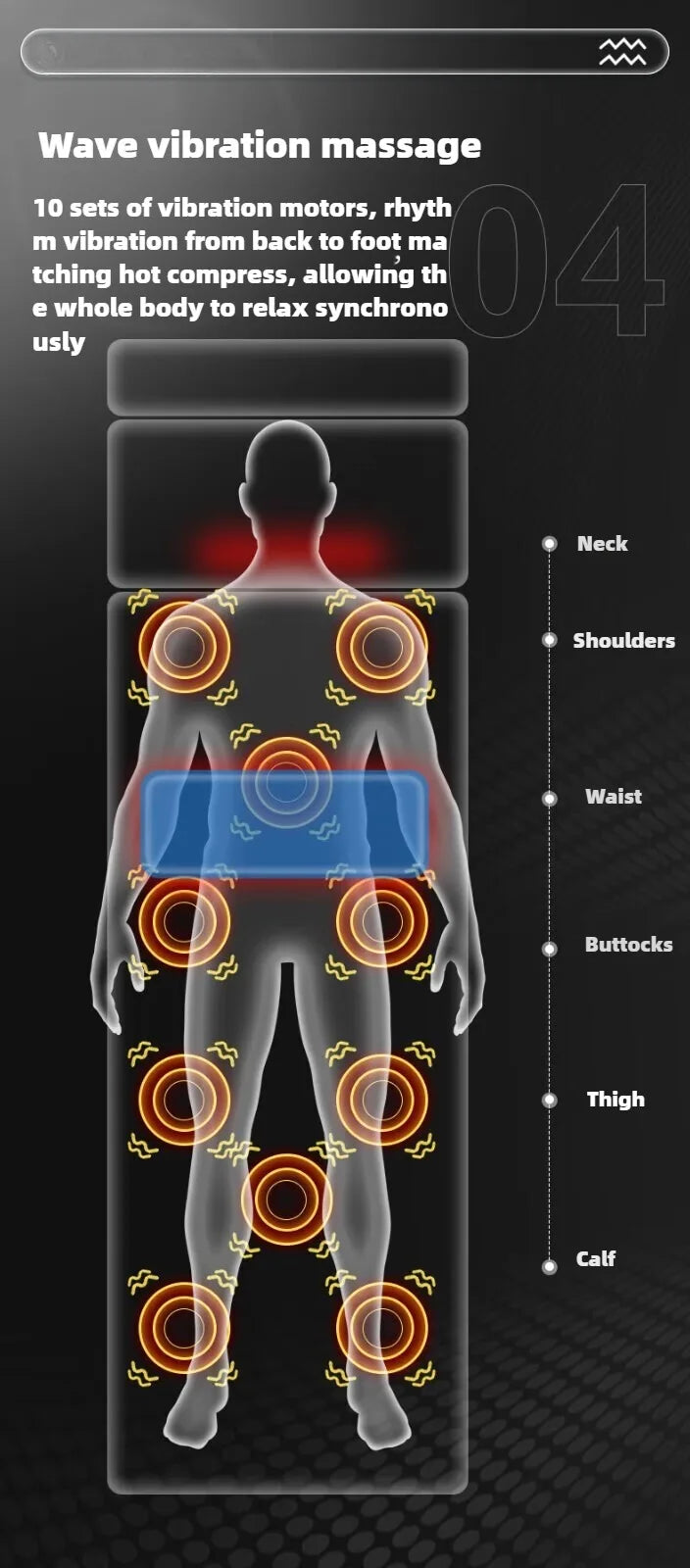 Electric Full Body Massage Mattress