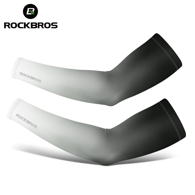 ROCKBROS Bicycle Arm Sleeves Ice Silk Sun UV Protection