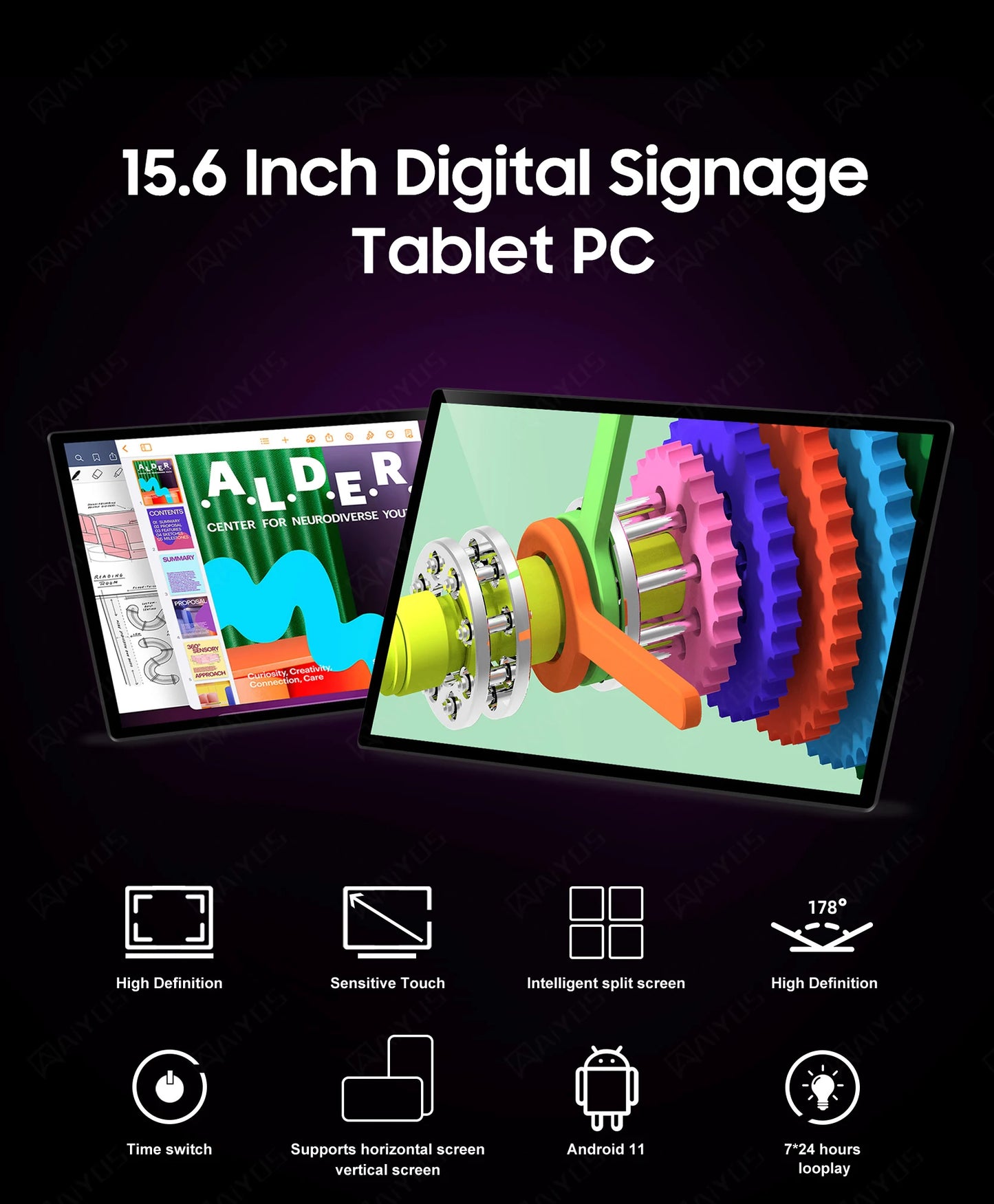 15 15.6 Inch FHD Android Tablet
