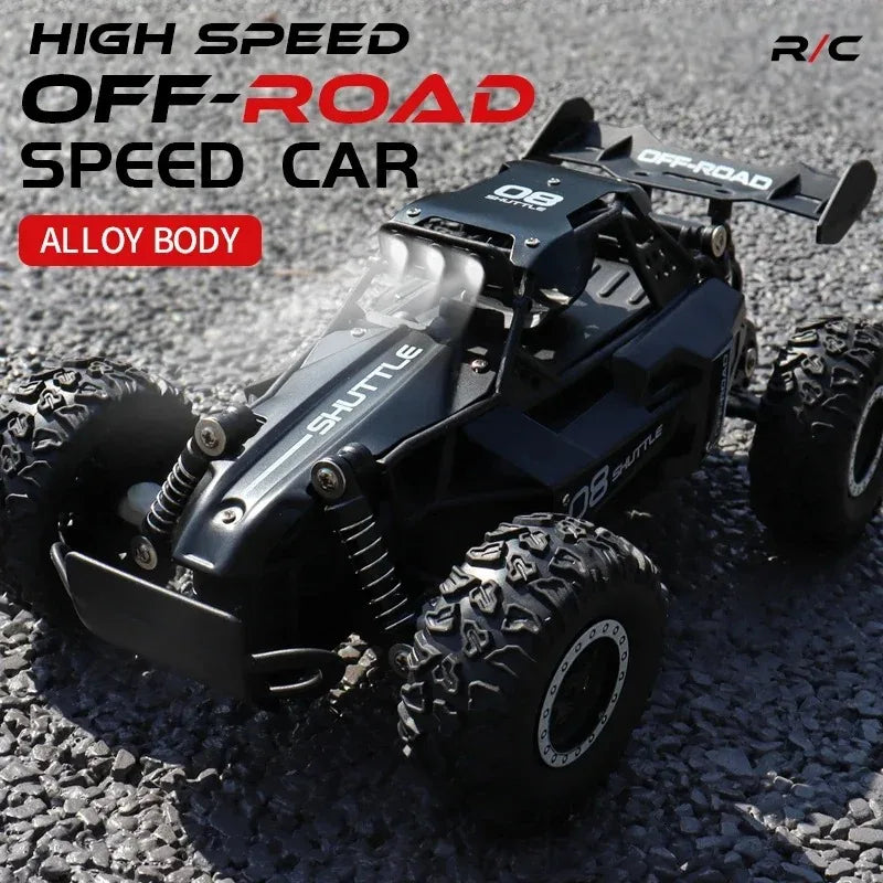 New RC Car 1:16 2WD with LED Light 2.4G 20KM/H High Speed Off-Road Climbing Remote Control Car