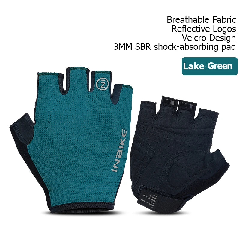 INBIKE Half Finger Cycling Gloves Summer Bicycle Gloves