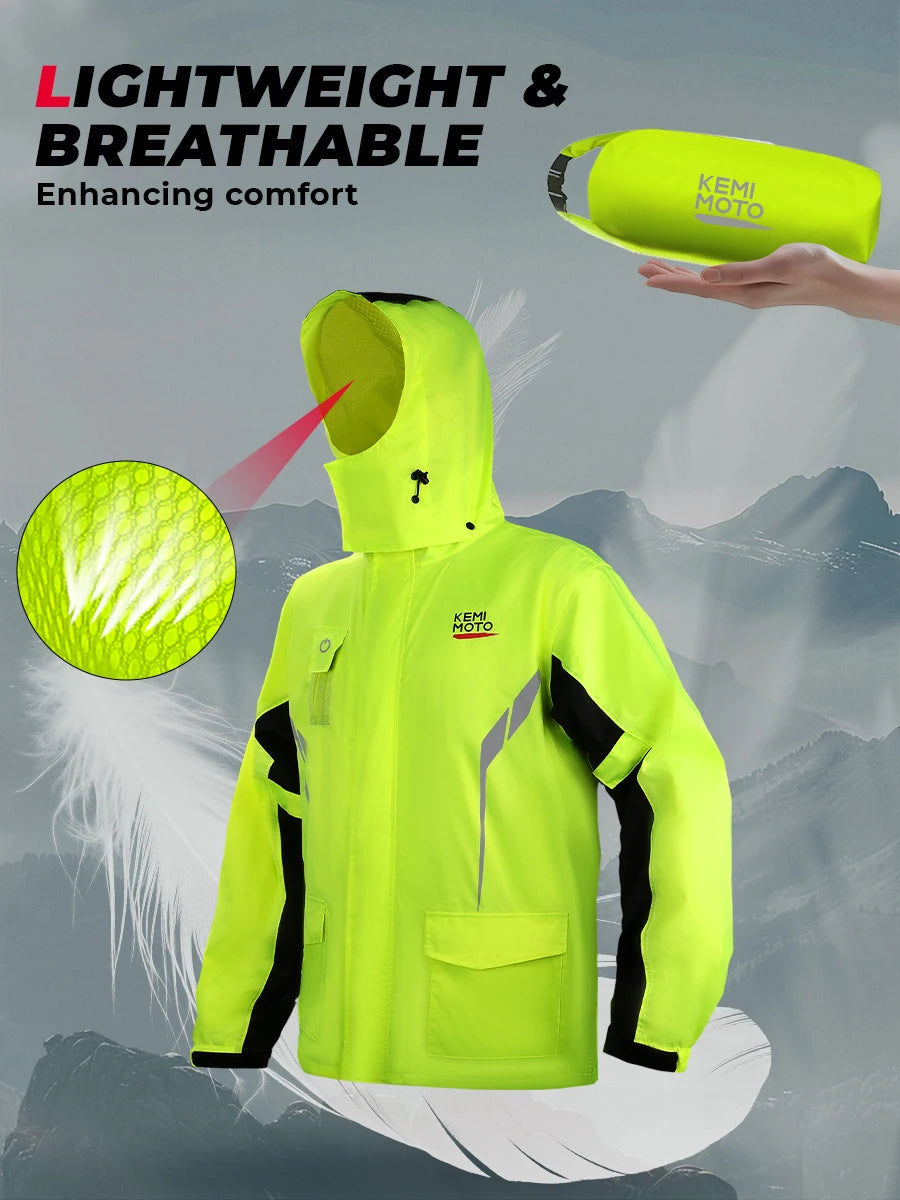 Summer Motorcycle Raincoat Rain Jacket Pants