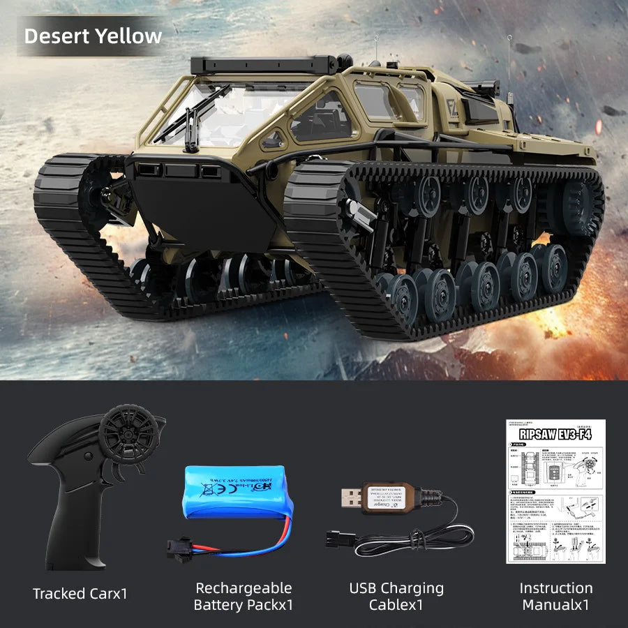 2.4G JJRC C8812 Full Scale Tracked RC Tank Remote Control Car