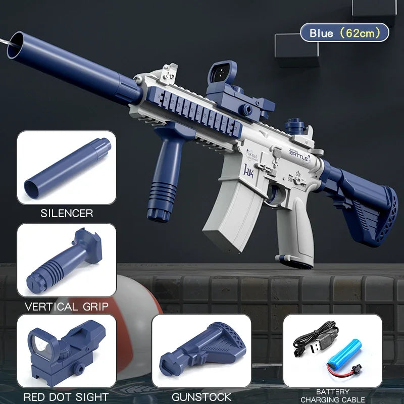 Electric Water Gun M416 Pistol Shooting Lighting Toy Gun