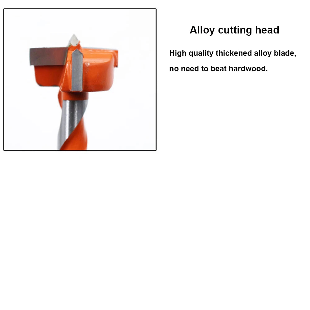 1PC Extended Woodworking Hole Opener Alloy Thread Drill Bit