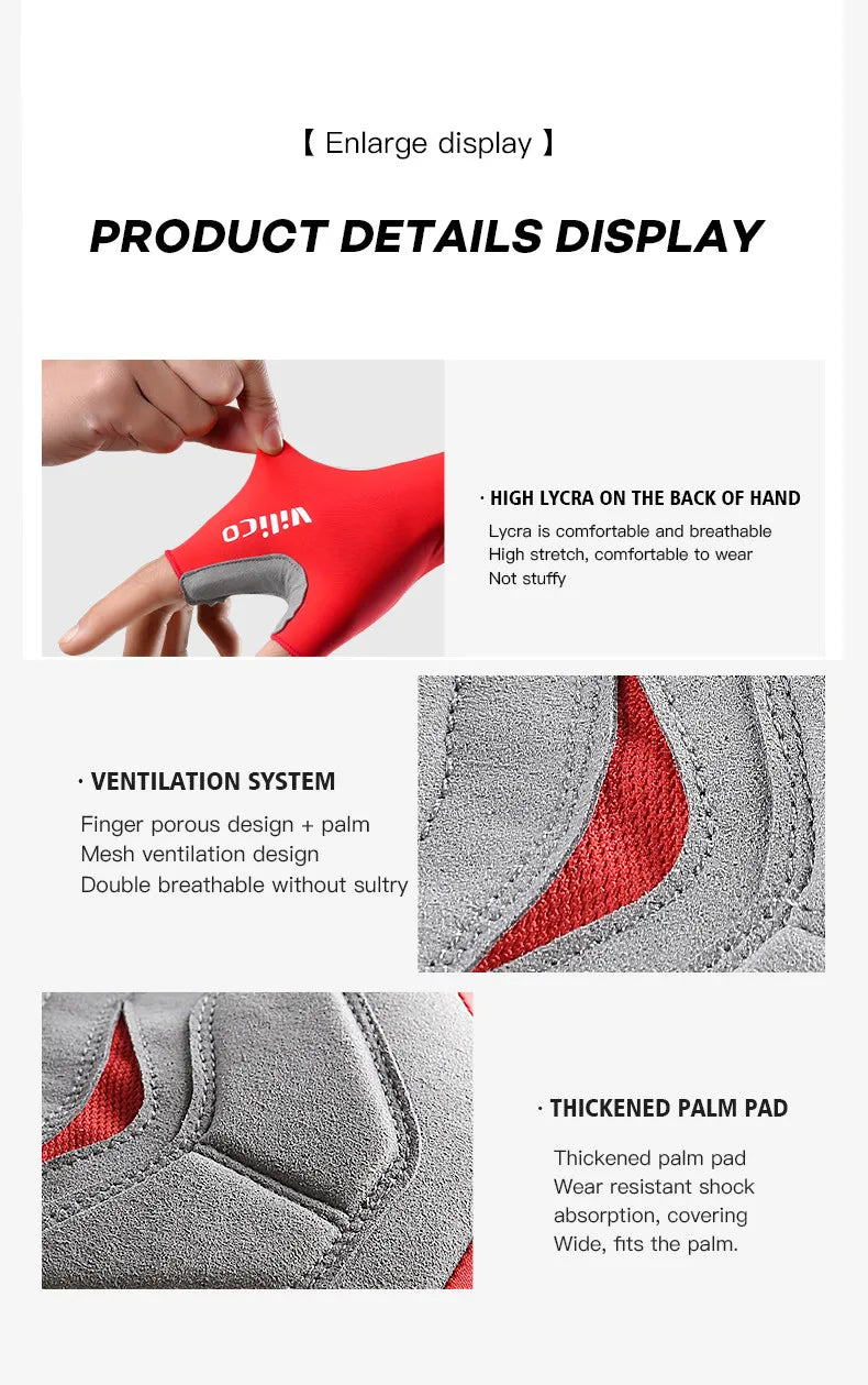 Breaking Wind Cycling Half Finger Gloves