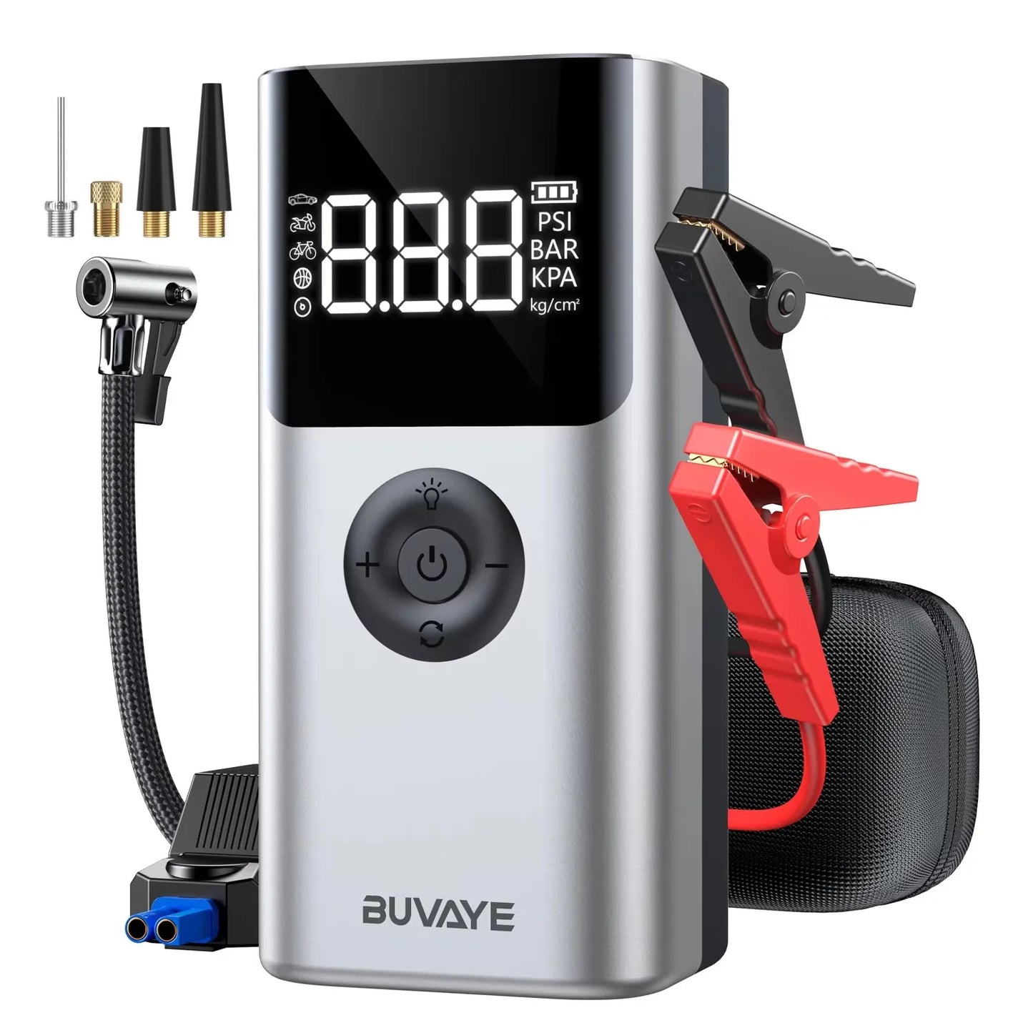 BUVAYE Multifunctional Battery Jump Starter Power Bank