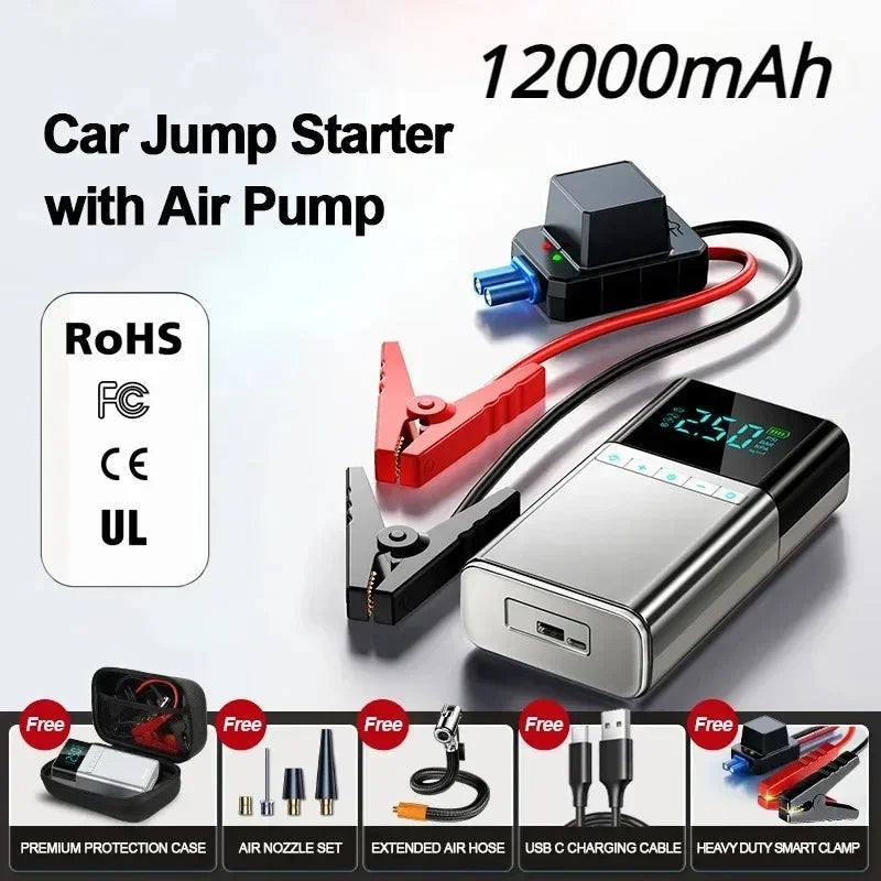 New Car Jump Starter Air Pump Power Bank
