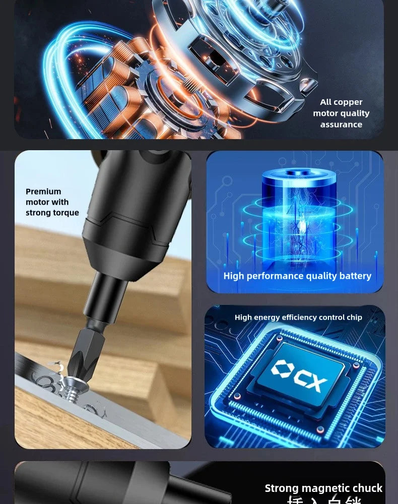 AhuHardware Electric Screwdriver Set