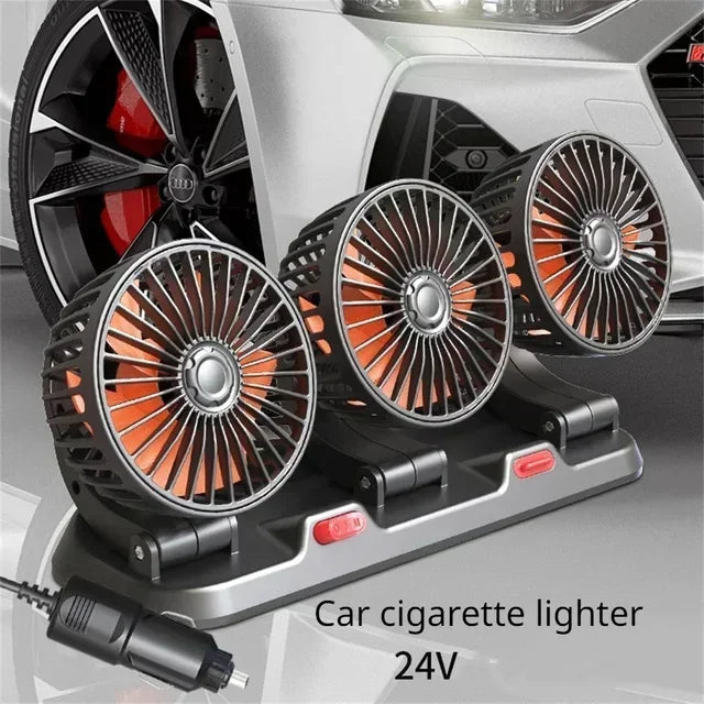 5V Triple Head Car Fan