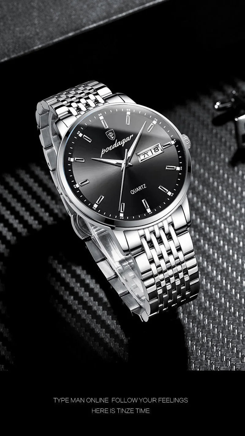 POEDAGAR Luxury Business Men Wristwatches