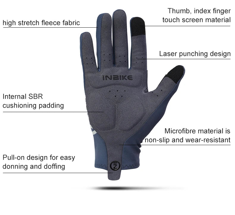 INBIKE 2024 Cycling Gloves Gel Padded