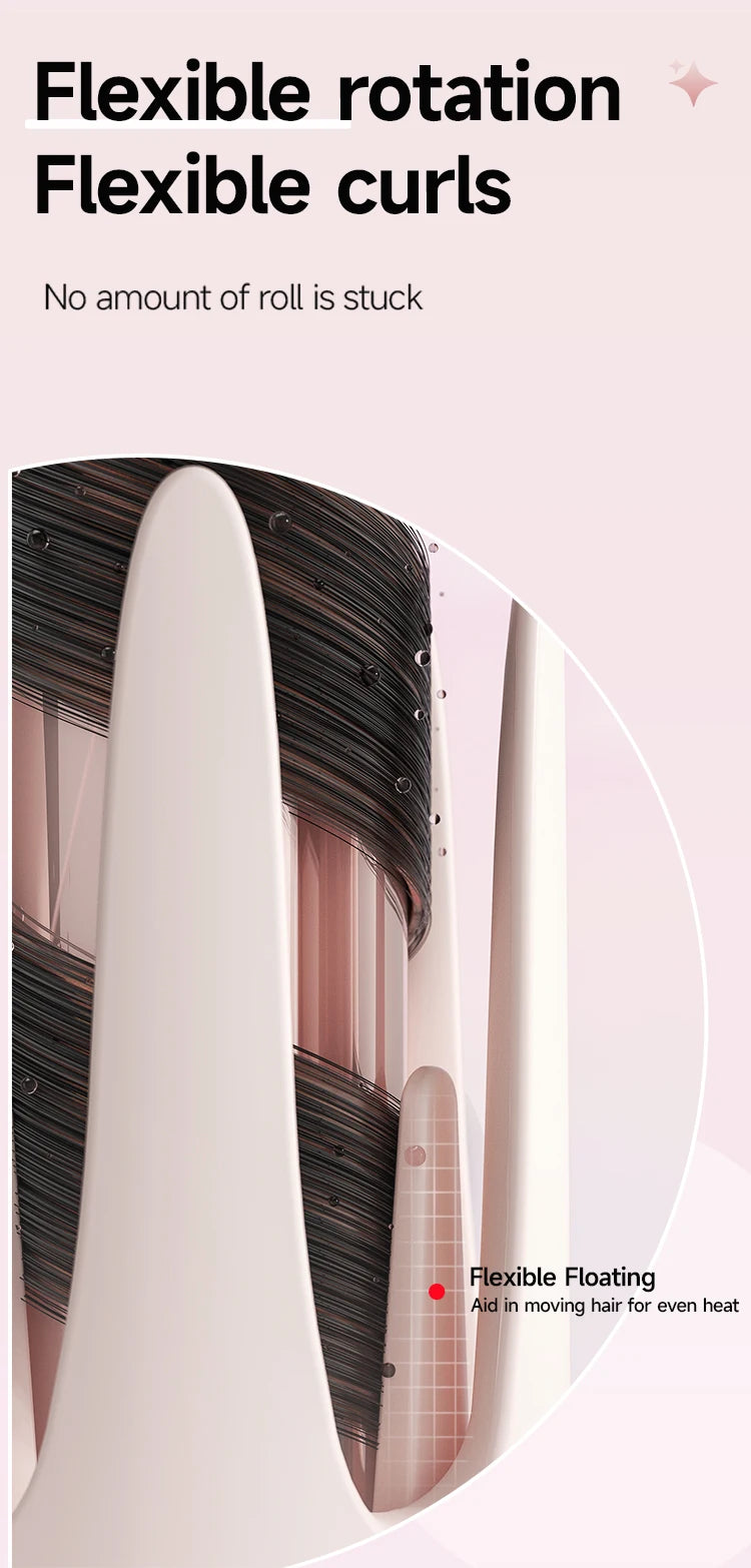 Auto Rotating Ceramic Hair Roller Professional Curling Iron