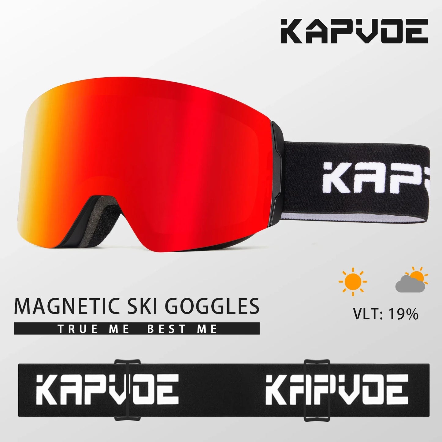 Kapvoe Photochromic Ski Goggles