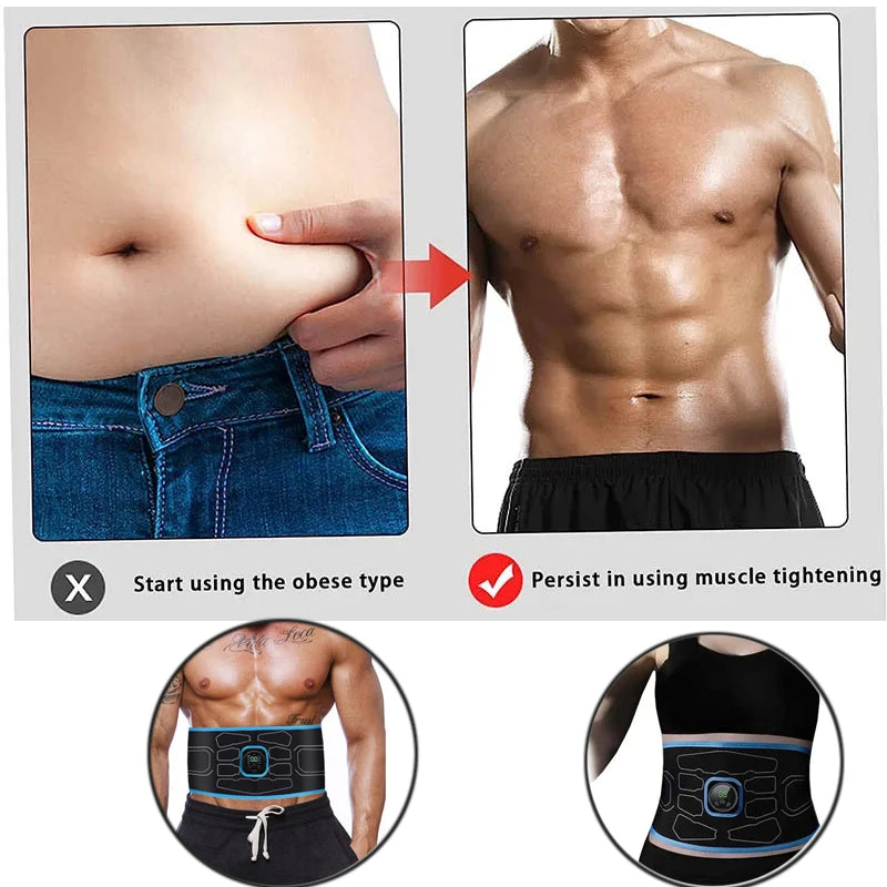 Electric Muscle Stimulation Muscle Toner EMS Abdominal Toning Belt