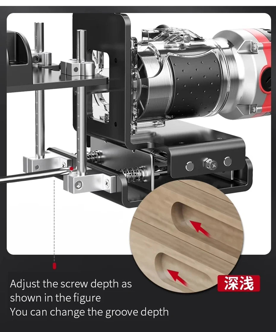 2 in 1 Woodworking Slotting Locator Compact Router