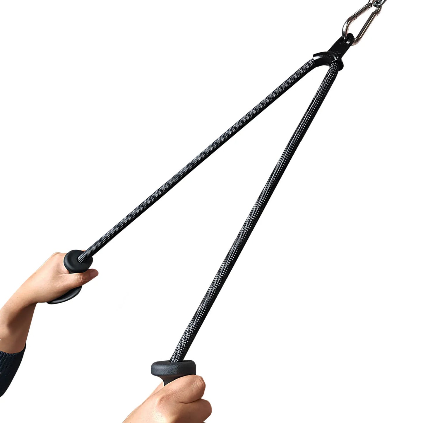 Ergonomic Tricep Rope Pulldown Attachments