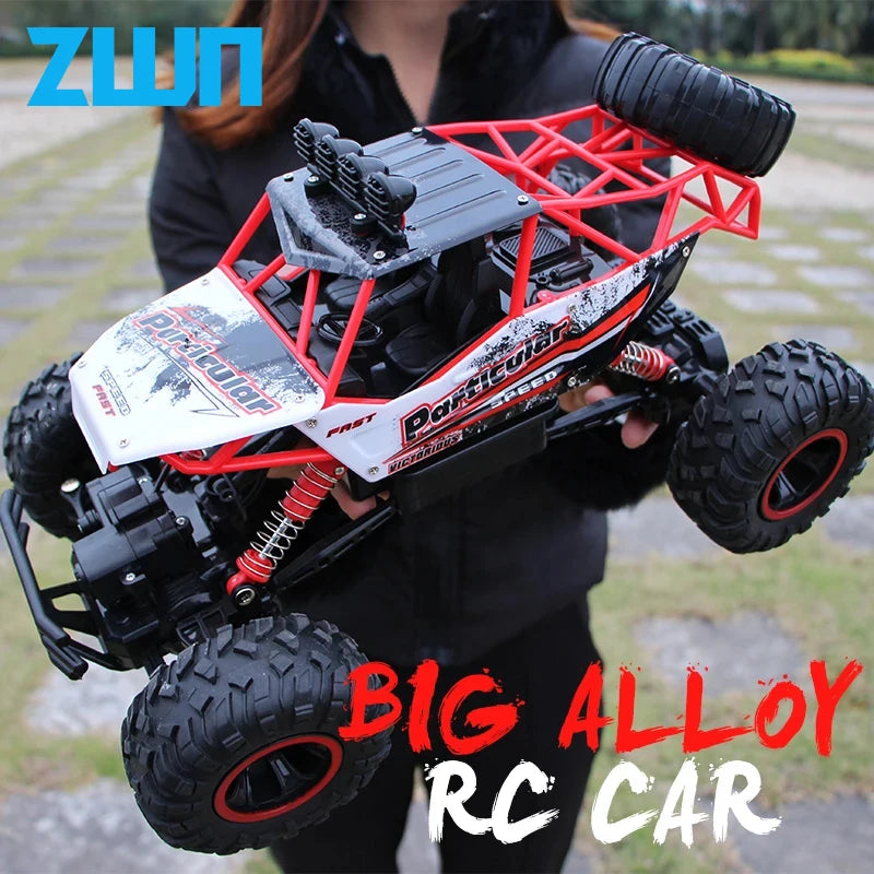 ZWN 1:12 / 1:16 4WD RC Car With Led Lights 2.4G Radio Remote Control Cars Buggy