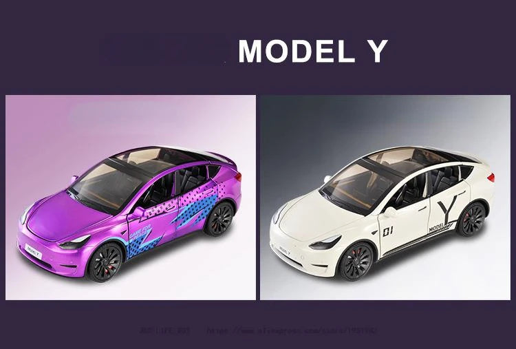 1/24 Scale Model Y Diecast Alloy Toys Models Car