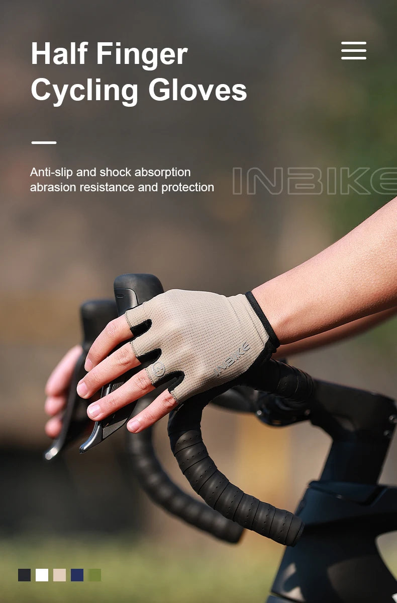 INBIKE Half Finger Cycling Gloves Summer Bicycle Gloves