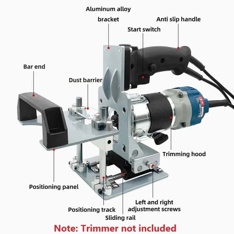 2 in 1 Woodworking Slot Locator Invisible Fastener Punch Holder