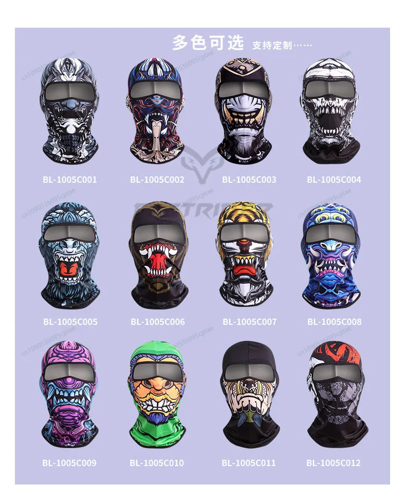 Tactical Balaclava Skull Full Face Cover Hat Motorcycle Mask