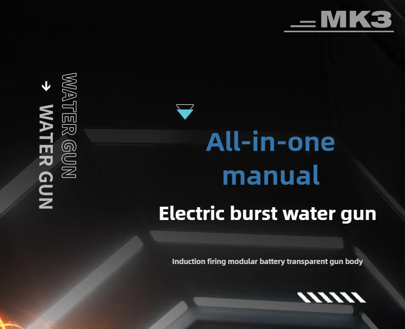 MK3 Simulation Shooting Flames Electric Water Gun