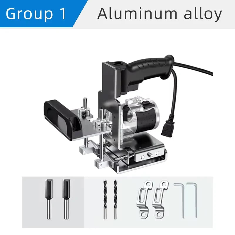 2 in 1 Woodworking Slotting Locator Compact Router