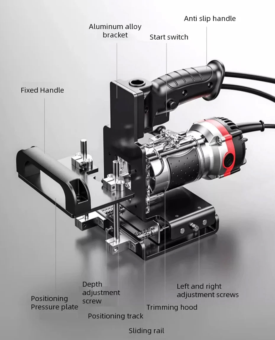 2 in 1 Woodworking Slotting Locator Compact Router