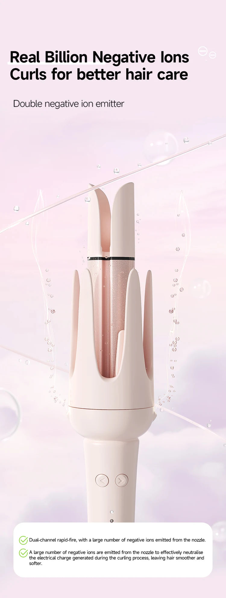 Auto Rotating Ceramic Hair Roller Professional Curling Iron