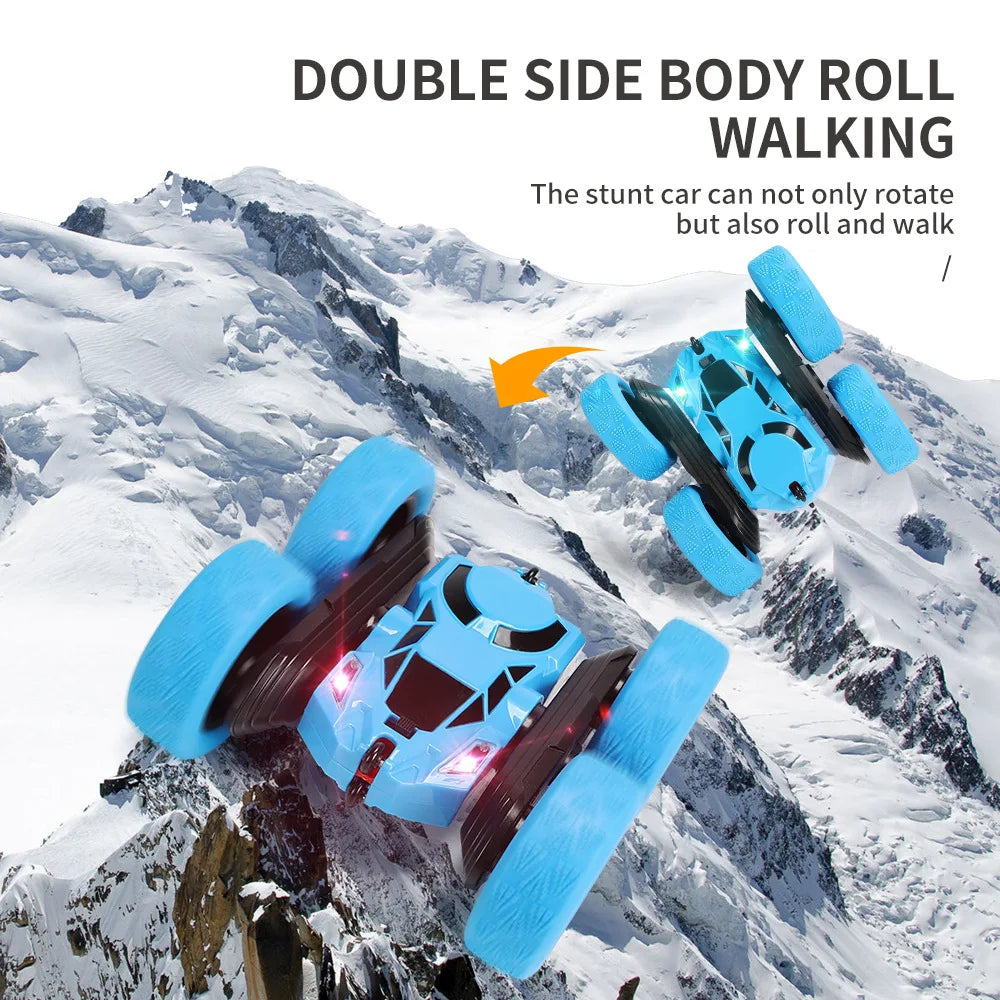 RC Stunt Car Children Double Sided Flip Remote Control 360 Rotation