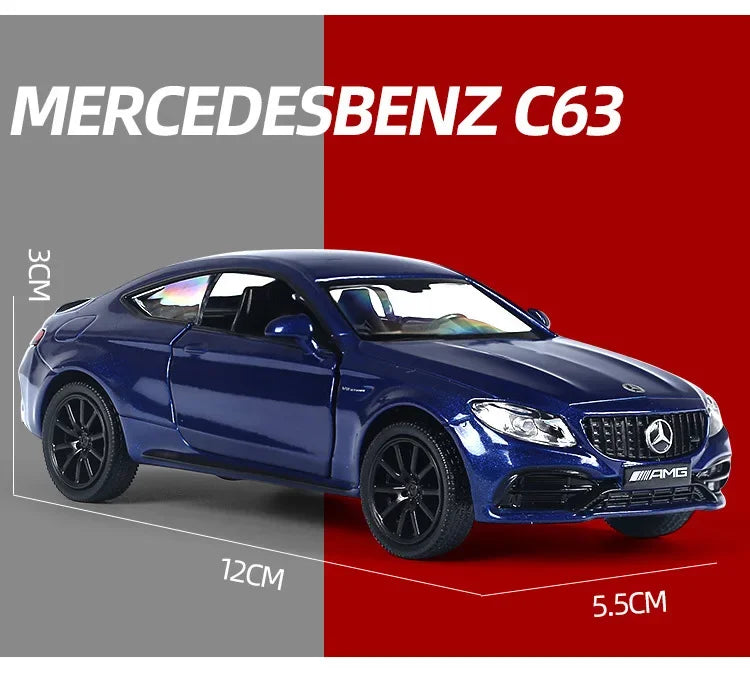 1:36 Mercedes-Benz C63 AMG Coupe Alloy Car Model