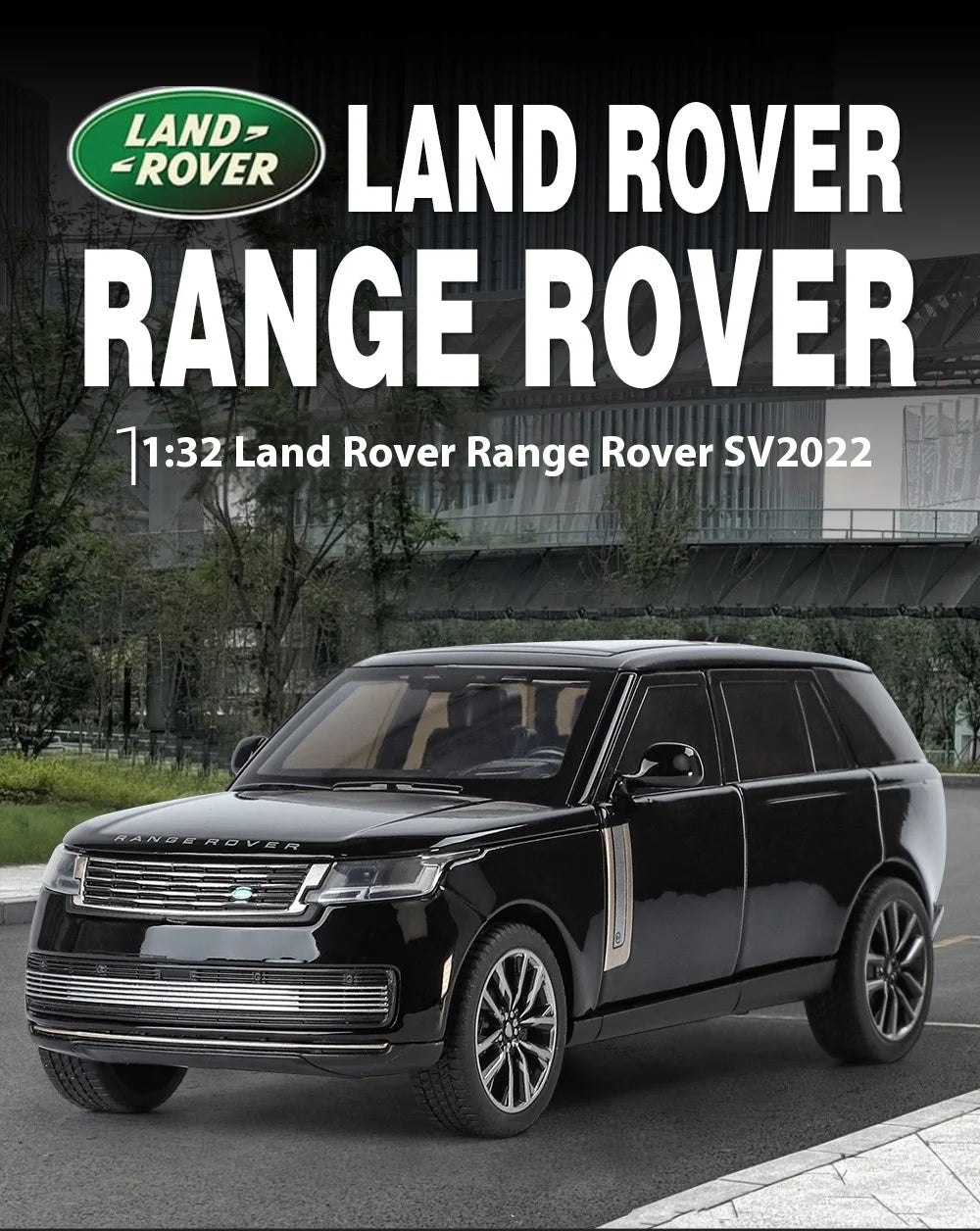 1:32 Land Rover Range Rover SV2022 SUV Diecast Alloy Model
