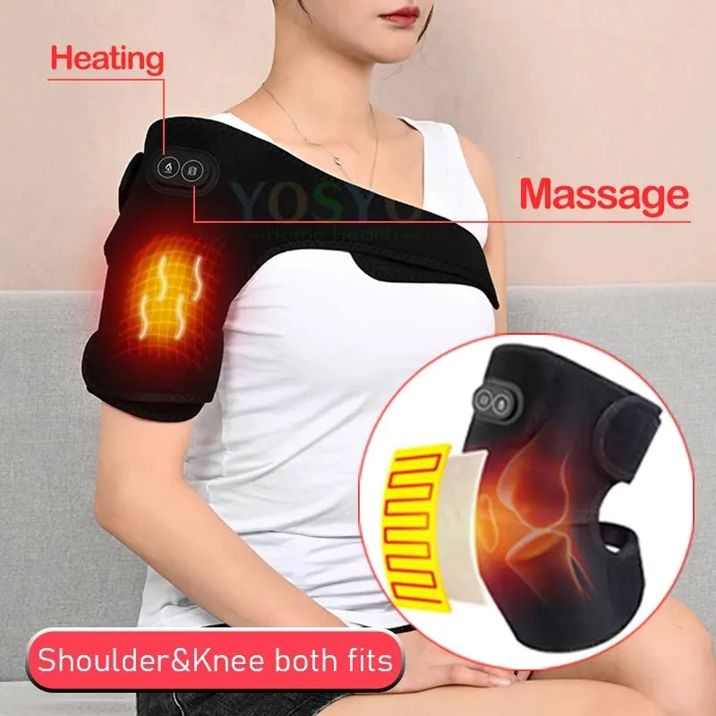 Electric Shoulder Brace Heated Knee Massager
