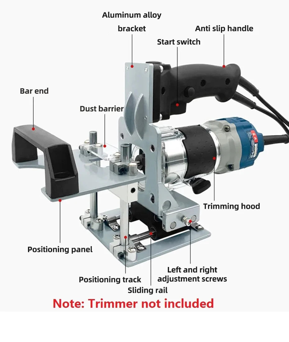2 in 1 Woodworking Slot Locator Invisible Fastener Punch Holder