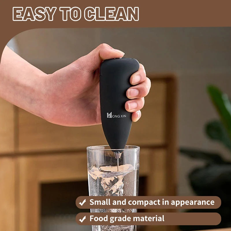 Electric Milk Frother Handheld Mixer Coffee Foamer Egg Beater Cappuccino Stirrer